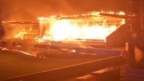 Przerażające obrazki. Pożar na stadionie 9-krotnego mistrza kraju