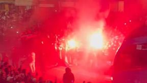 Sceny przed meczem z Realem Madryt. Kibice trzecioligowca zrobili show