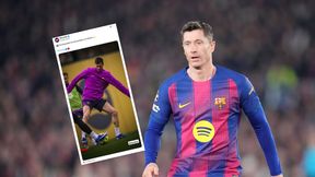 Spójrz na nogi "Lewego". Zdjęcie niesie się po sieci