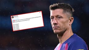 Niesamowity wyczyn Barcelony. "Lewy" miał swój wkład