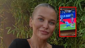 Tylko na to czekała. Lewandowska tak zareagowała na gola męża