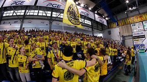 Kibice na meczu PGE Skra Bełchatów - AZS Politechnika Warszawska