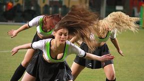 Cheerleaders Bełchatów na meczu PGE GKS Bełchatów - Chojniczanka Chojnice