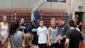 Trening Basketu ROW Rybnik w pełnym składzie