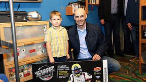 Tomasz Gollob z wizytą u 5-letniego Oskara z Grudziądza