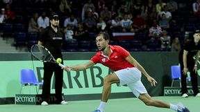 Puchar Davisa: Jerzy Janowicz - Ołeksandr Dołgopołow 0:3