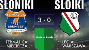 "Słoniki pokonały Słoiki 3:0". Internet kpi z porażki Legii w Niecieczy