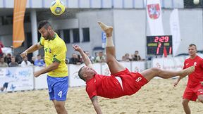 "Lewandowski" beach soccera. Gole z przewrotki to jego specjalność