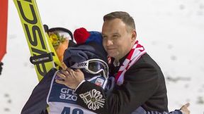 PŚ w Wiśle: Prezydent Andrzej Duda kibicuje Polakom (galeria)