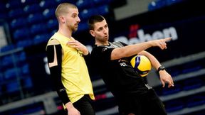 Plusliga: trening zawodników PGE Skry Bełchatów przed meczem z Grupą Azoty (galeria)