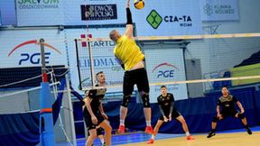 Plusliga: Trening zawodników PGE Skry Bełchatów przed rywalizacją w Pucharze Polski (galeria)