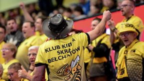 Kibice na trybunach podczas meczu PGE Skra Bełchatów - LUK Lublin 2:3 (galeria)