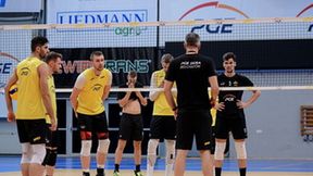 Plusliga: Trening zawodników PGE Skry Bełchatów przed ważnym okresem sezonu (galeria)