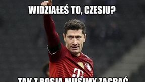 "Widziałeś to, Czesiu?". Lewandowski bohaterem memów