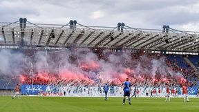 Fortuna I liga: kibice podczas meczu Wisła Kraków - Sandecja Nowy Sącz (galeria)