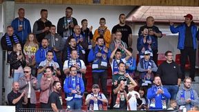 Fortuna I liga: kibice podczas meczu Puszcza Niepołomice - Sandecja Nowy Sącz [GALERIA]