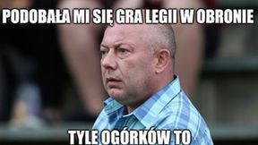 "Tyle ogórków to...". Internauci mają ubaw z Legii