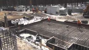 Remont stadionu w Zielonej Górze (marzec 2013)