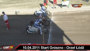 Atomowy start Kacpra Gomólskiego w meczu w Gnieźnie (2011)