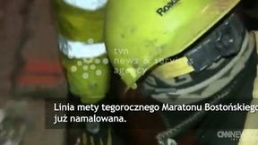 Przygotowania do Maratonu Bostońskiego. Linia mety odmalowana