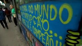 Antymundialowe graffiti opanowały Sao Paulo