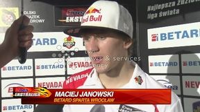 Maciej Janowski: Tor był bardzo ciężki, dobrze, że nikomu nic się nie stało (03.08.2014)