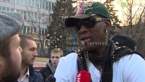 Dennis Rodman z wizytą w Rosji. Chciał zrobić niespodziankę studentom, ale został wyproszony