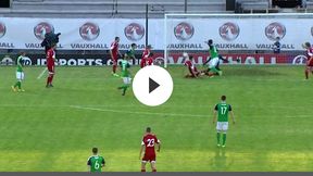 Irlandia Północna - Białoruś 1:0: gol Lafferty'ego