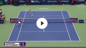 WTA, Montreal: Radwańska - Pawluczenkowa: firmowa akcja Polki