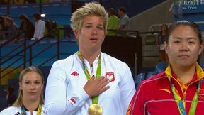 Mazurek Dąbrowskiego w Rio. Anita Włodarczyk odbiera zloty medal