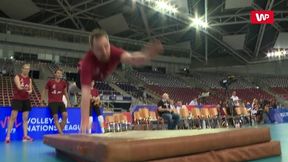 Pierwszy taki trening w historii polskiej siatkówki. Dziennikarz WP zakończył go z kontuzją