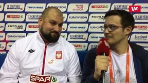 HME Glasgow 2019. Michał Haratyk słuchał hymnu i odbierał medal... w korytarzu. "Było dość kameralnie"