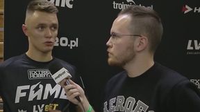 Fame MMA 5: Dawid Malczyński kopnięciem na wątrobę nokautuje Tomasza Olejnika! (WYWIAD PO WALCE)