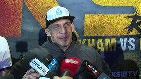 KSW 52. Janikowski zirytowany pytaniem o Oknińskiego. "Zamiast pytać o to, jak się czuję przed walką, pytacie o Mirka"