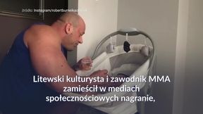 #dziejesiewsporcie: Hardkorowy Koksu karmi czteromiesięczną córeczkę