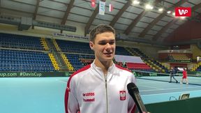 Tenis. Kamil Majchrzak nadzieją reprezentacji? "Mam nadzieję, że w przyszłości będę grał w takich meczach"