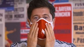 #dziejesiewsporcie: Robert Lewandowski założył maseczkę i... popełnił błąd. Celowo