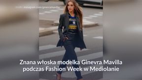 #dziejesiewsporcie: piłkarski akcent podczas Fashion Week. Modelka w koszulce Interu