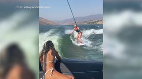 #dziejesiewsporcie: była gwiazda narciarstwa szaleje na wakeboardzie