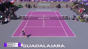 Iga Świątek wygrała spotkanie w WTA Finals! Zobacz kapitalne akcje Polki [SKRÓT MECZU]