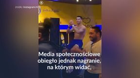 #dziejesiewsporcie: tak Cristiano Ronaldo cieszył się z bramki kolegów. Nagranie obiegło sieć