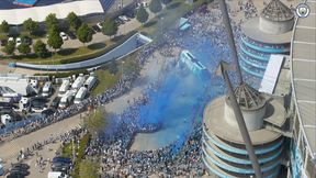 Przyjazd piłkarzy Manchesteru City pod stadion