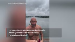 #dziejesiewsporcie "Pompeczki zrobione i wskakujemy do jeziora". Polski minister zachęca do sportu