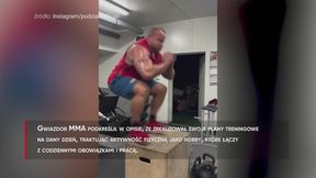 #dziejesiewsporcie: Pudzianowski podczas treningu "skakał jak wróbelek"