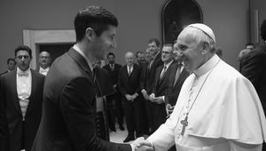 Spotkał się dwa razy z papieżem. Taki prezent wręczył mu Lewandowski