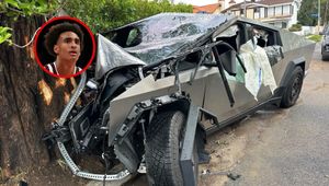Tesla roztrzaskała się na drzewie. Przerażający wypadek syna legendy