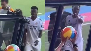 Prowokacja na El Clasico. Vinicius wkurzył się na kibica