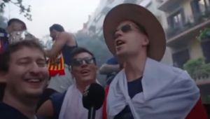 "Lewy" i Szczęsny skradli show. Śpiewali to, co znają wszyscy Polacy