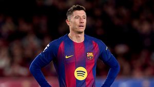 Nie zagrał ani minuty. Lewandowski tak "skomentował" popis kolegów