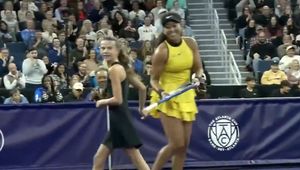 Trwał mecz Sabalenki, gdy weszła na kort. Publiczność była zachwycona